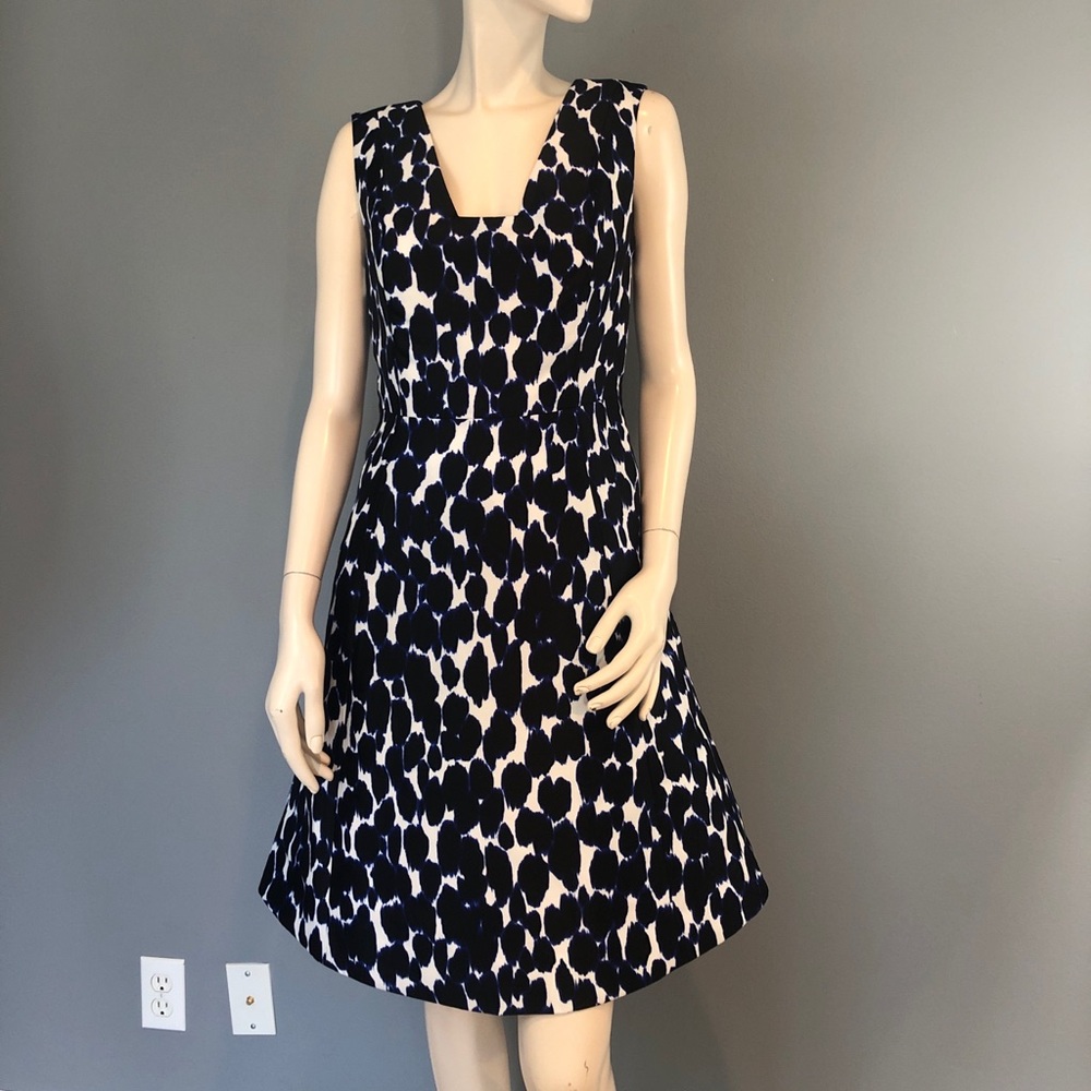 Kate Spade Blue Leopard Dress